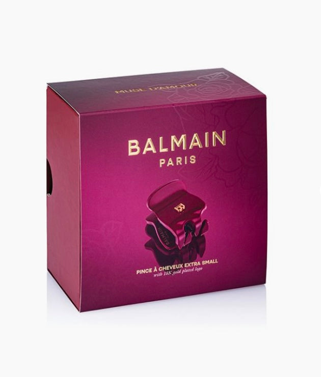 Limited Edition Pince à Cheveux Extra Small Velvet Burgundy