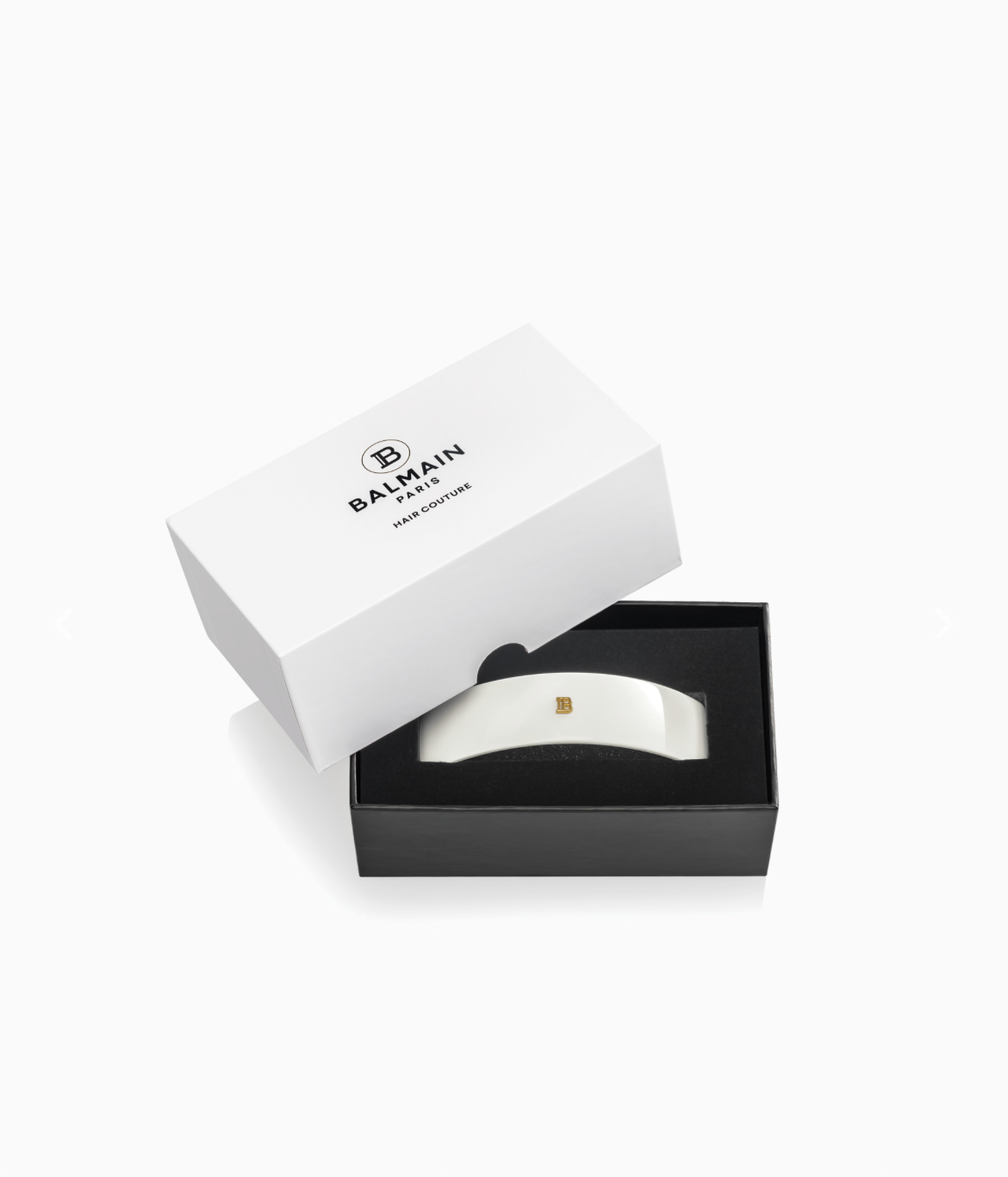 Balmain Barrette Pour Cheveux Large white