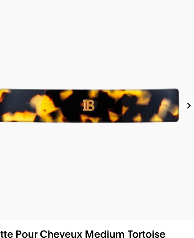 Barrette pour Cheveux Medium Black/ White / tortoise