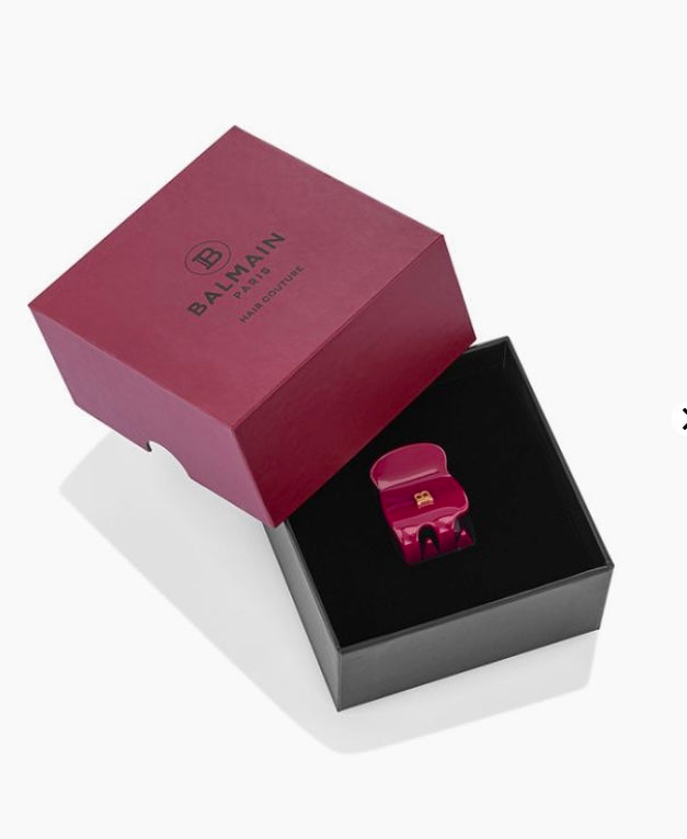 Limited Edition Pince à Cheveux Extra Small Velvet Burgundy