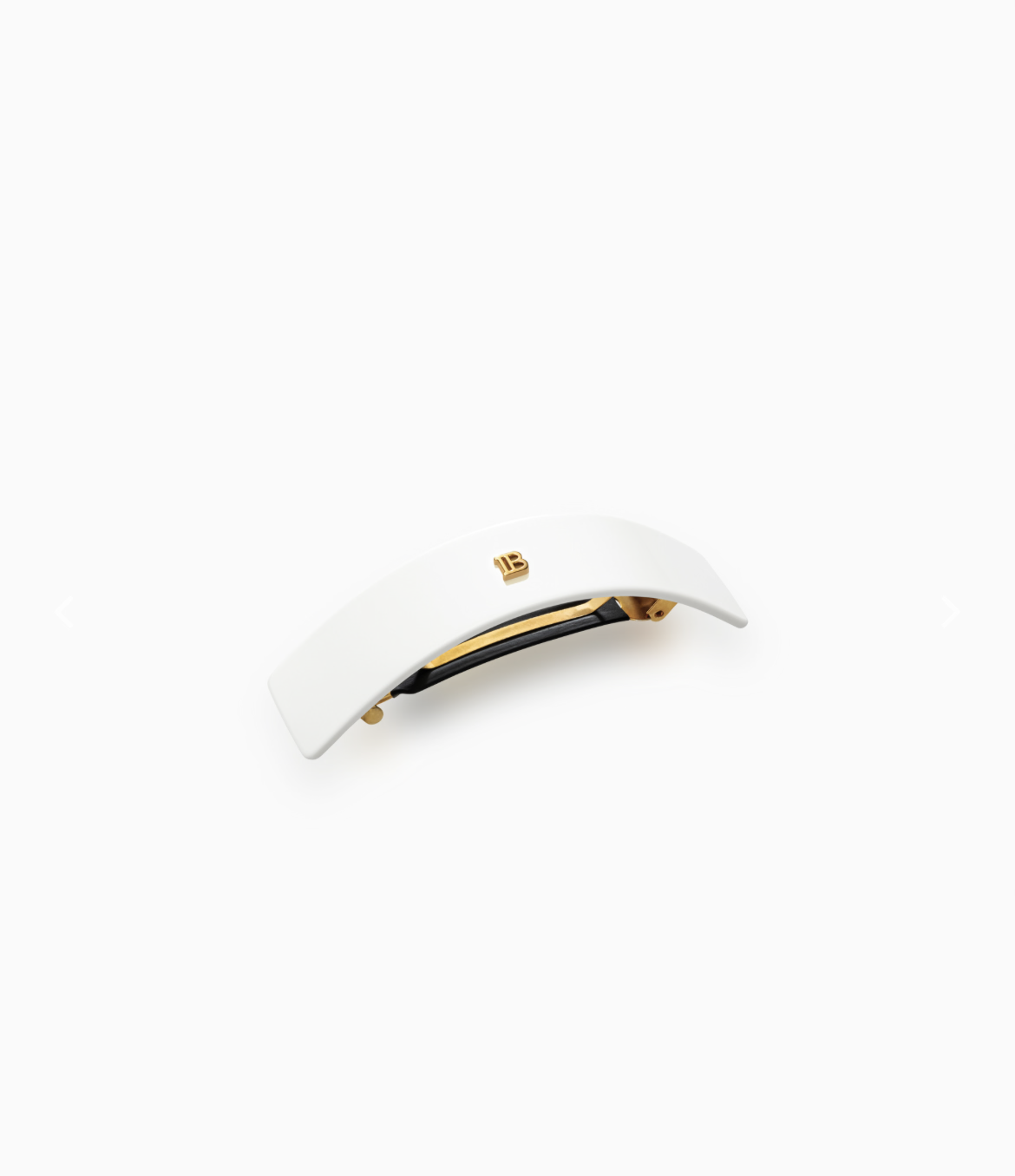 Balmain Barrette Pour Cheveux Large white