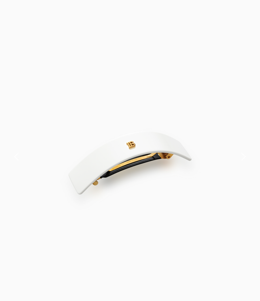 Balmain Barrette Pour Cheveux Large white