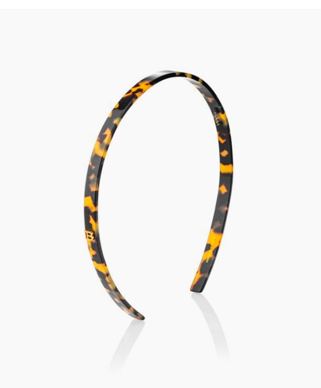 Acetate Headband White/Black /tortoise Small