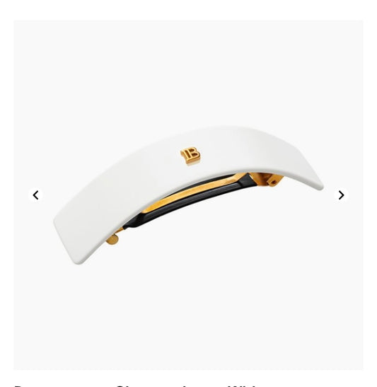 Barrette pour Cheveux Large Black/white/ tortoise